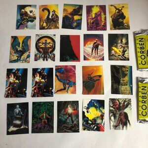 Vintage Lot of 20 Richard Corben Collector Cards 1993 Comic‎ Images + 2 wrappers